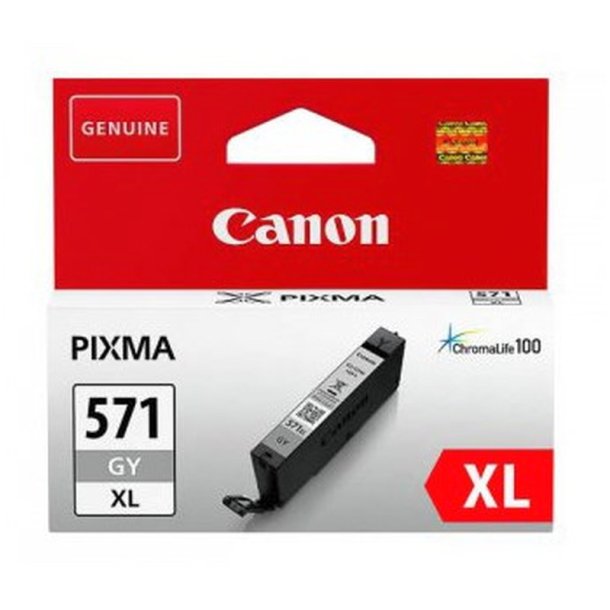 Canon CLI-571GY XL original blkpatron - hjt udbytte - Gr