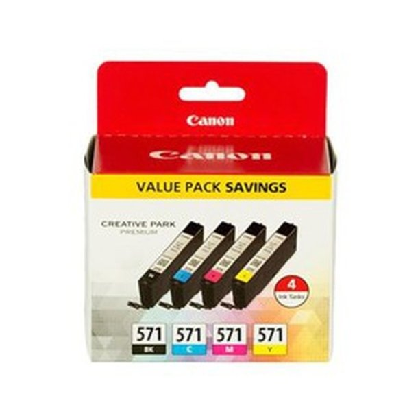 Canon CLI-571 Multipack - original blkpatron - sort, Cyan, Magenta, Yellow