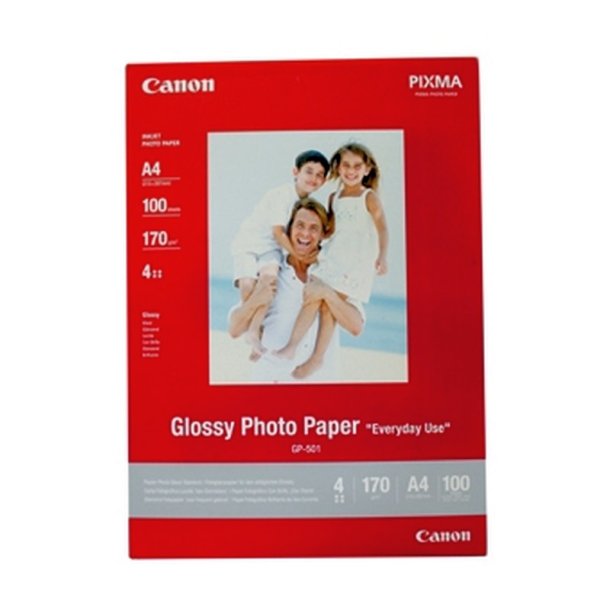 Canon GP-501 - Fotopapir - A4 - Glossy - 170g - 5 ark.