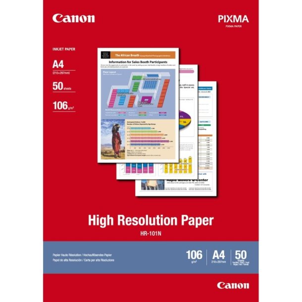 Canon HR-101 - high resolution papir - A4 - 110g -50 ark.