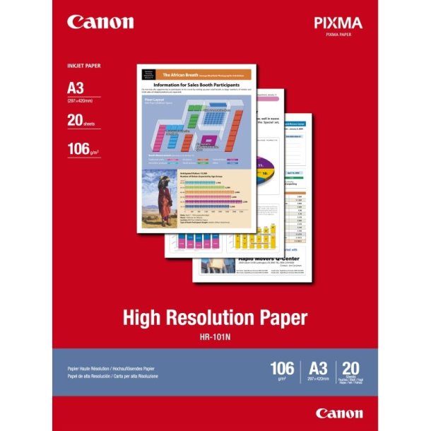 Canon HR-101 - High Resolution papir - A3 - 110g - 20 ark.