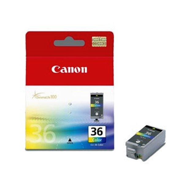 Canon CLI-36 - Color - original blkpatron - Cyan, Magenta, Yellow