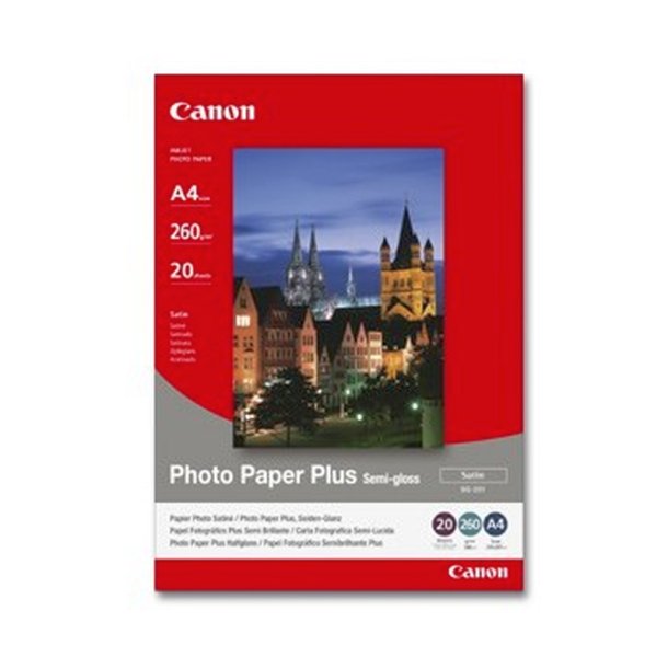 Canon SG-201 - Fotopapir - A4 - Plus Semigloss - 260g - 20 ark.