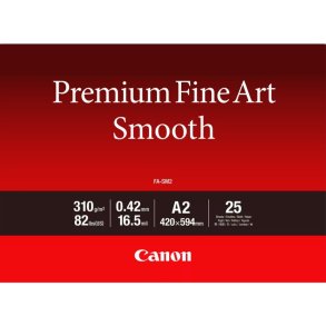 Canon FA-SM2 - Fotopapir - A4 - Premium FineArt Smooth - 310 g/m&sup2; - 25 ark Fotopapir