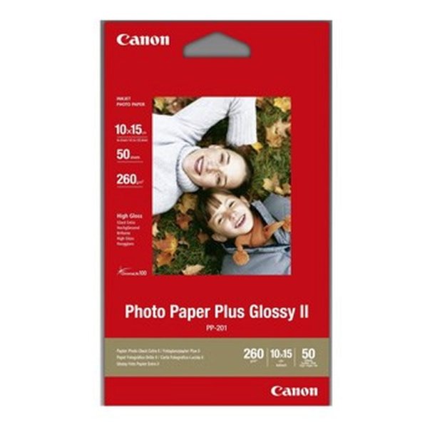 Canon PP-201 - Fotopapir - 10x15 cm - Plus Glossy II - 275g - 50 ark.