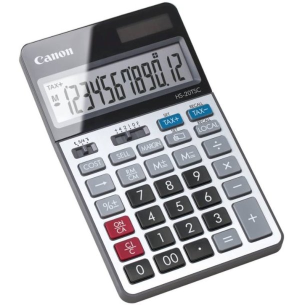 Canon lommeregner HS-20TSC - Finansiel - Sort, - Slv