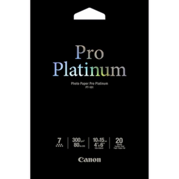 Canon PT-101 - Fotopapir - 10x15 cm - Pro Platinum - Glossy - 300g - 20 ark.