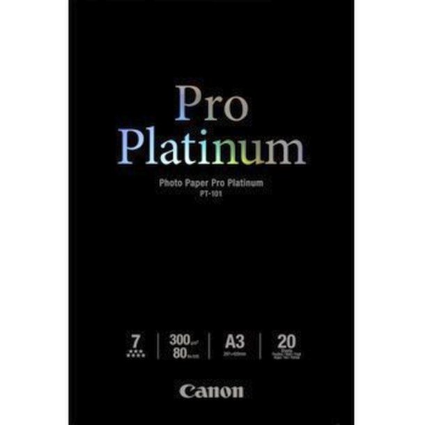 Canon PT-101 - Fotopapir - A3 - Pro Platinum - Glossy - 300g - 20 ark.