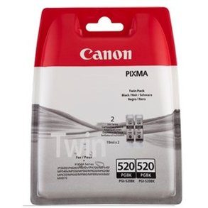 Canon PGI-520BK - Twinpack - bl�kpatron - 2 stk. - original - sort