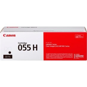 Canon 055HBK - original tonerpatron - h�jt udbytte - Sort