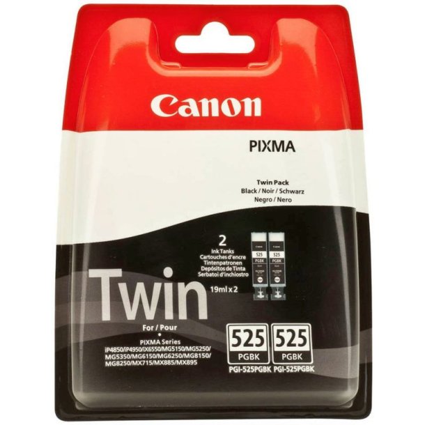 Canon PGI-525PGBK - Twinpack - blkpatron - original - sort