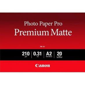 Canon A2 Pro Premium PM-101 - Glat mat - varm hvid - 420mm x 594mm - 210 g/m² - 20 ark fotopapir