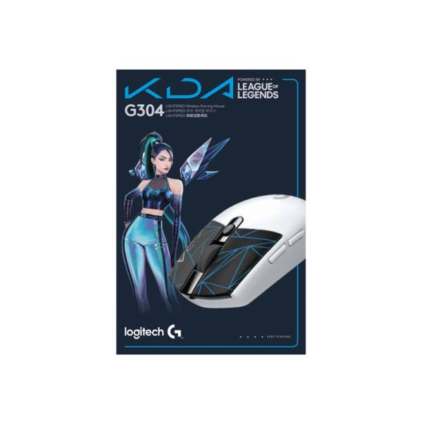 Logitech G G305 mus - optisk - 6 knapper - trdls - Lightspeed - trdls modtager (USB) - hvid