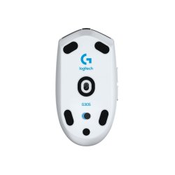 Logitech G G305 mus - optisk - 6 knapper - trdls - Lightspeed - trdls modtager (USB) - hvid