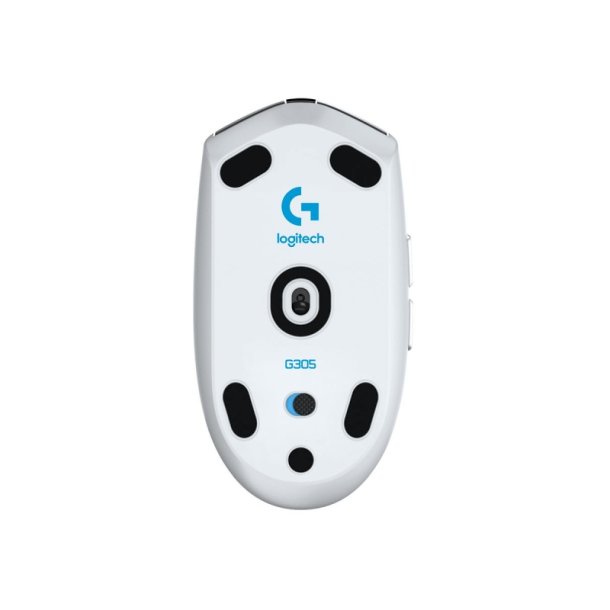 Logitech G G305 mus - optisk - 6 knapper - trdls - Lightspeed - trdls modtager (USB) - hvid