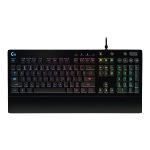 Logitech Prodigy G213 Tastatur 16,8 millioner farver - USB kabel - Nordisk - sort