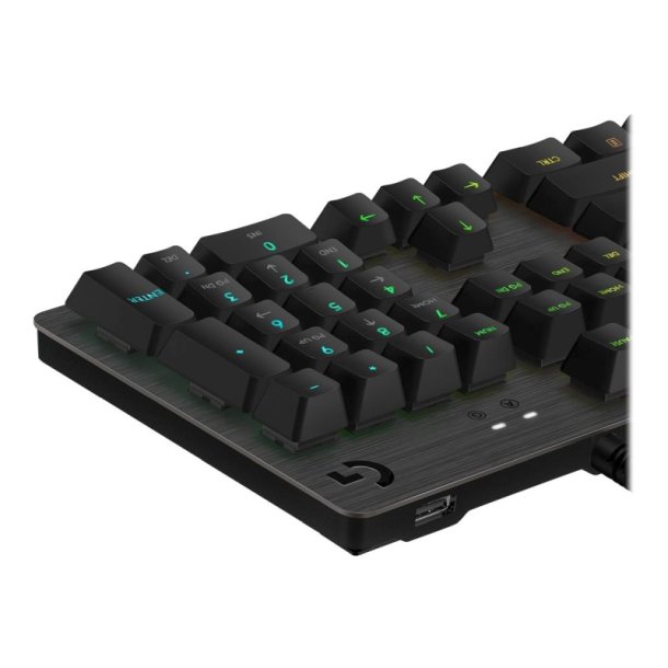 Logitech Gaming G513 tastatur - bagbelyst - USB - Nordisk tastkontakt: GX Brown Taktile - kulsort