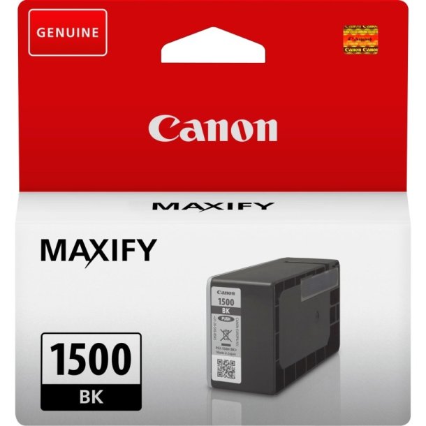 Canon PGI-1500BK - blkpatron - 12,7ml - original - hjt udbytte - sort