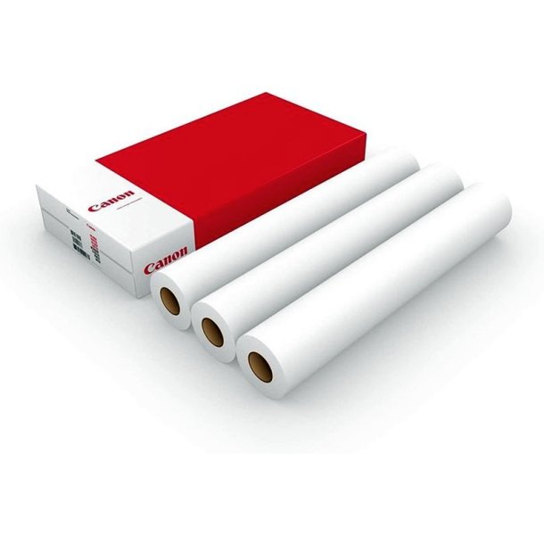 Canon 24" Oc&eacute; Standard Paper IJM021 - Ubelagt - 610mm x 50m - 90 g/m&sup2; - 3 ruller papir