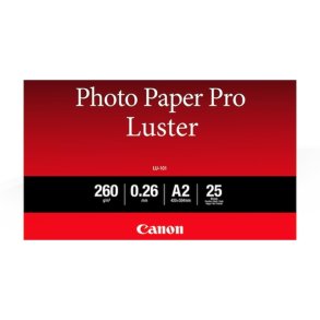Canon A2 Fotopapir Pro Luster LU-101 1108C - Glossy - 420mm x 594mm - 260 g/m² - 25 ark fotopapir