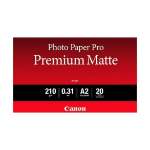 Canon A2 Pro Premium PM-101 1109C - Glat mat - 420mm x 594mm - 210 g/m² - 20 ark fotopapir