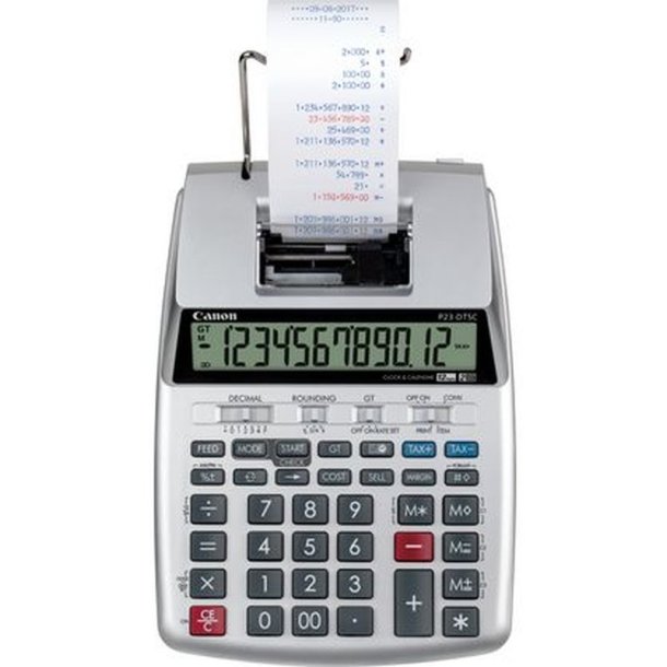 Canon Strimmel Regnemaskine P23-DTSC - Udskrivnings calculator - Batteri