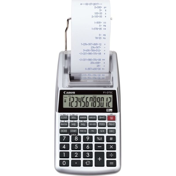 Canon Strimmel Regnemaskine P1-DTSC II EMEA HWB - Udskrivnings calculator - Vekselstr�m/batteri