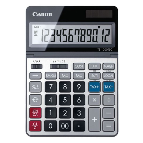 Canon Desktop Regnemaskine TS-1200TSC - Basis calculator - Batteri