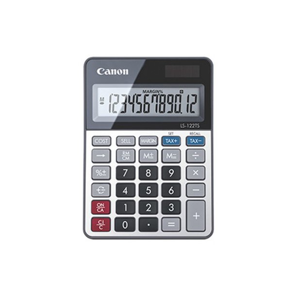 Canon Desktop Regnemaskine LS-122TS - Basis calculator - Batteri/Solar
