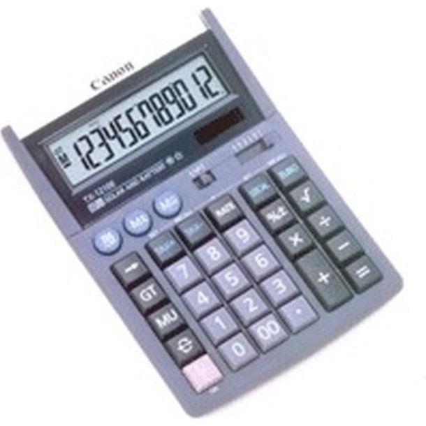 Canon Desktop Regnemaskine TX-1210E - Basis calculator - Batteri/Solar