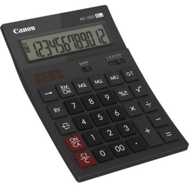 Canon Desktop Regnemaskine AS1200HB - Basis calculator - Batteri/Solar