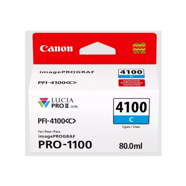 Canon PFI-4100C - blktank - 80ml - original - Cyan