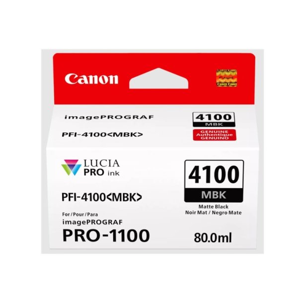 Canon PFI-4100MBK - blktank - 80ml - original - Mat sort