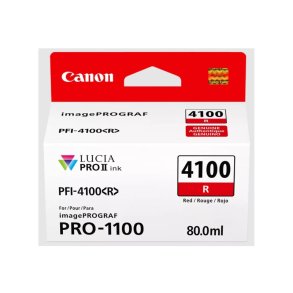 Canon PFI-4100R - bl�ktank - 80ml - original - R�d