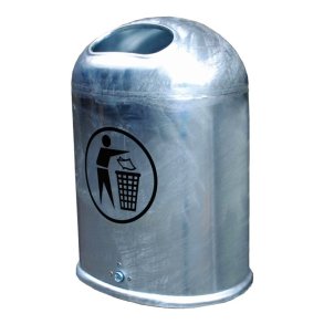 Bica 5033 - 45 Liter udendrs skraldespand - ben - Galv.