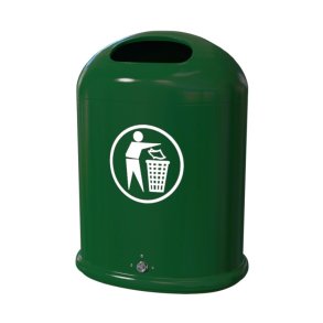 Bica 5033 - 45 Liter udend�rs skraldespand - �ben - Gr�n