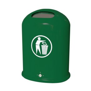 Bica 5034 - 45 Liter udend�rs skraldespand - klap - Gr�n