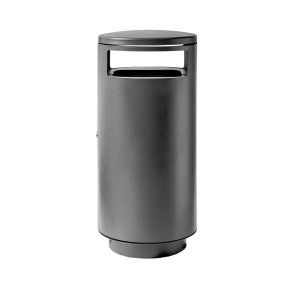 Bica 5077 - 125 liter - udend�rs skraldespand - st�l - Antracit