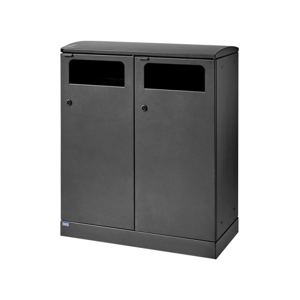 Bica 712 - 2 x 100 liter - ben affaldsbeholder - stl - sort Antracit