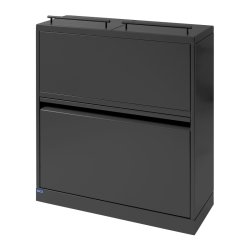 Bica 881 Sorterings affaldsspand - samlet 80 Liter - lg - sort