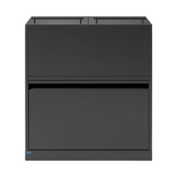 Bica 881 Sorterings affaldsspand - samlet 80 Liter - lg - sort