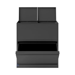 Bica 881 Sorterings affaldsspand - samlet 80 Liter - lg - sort