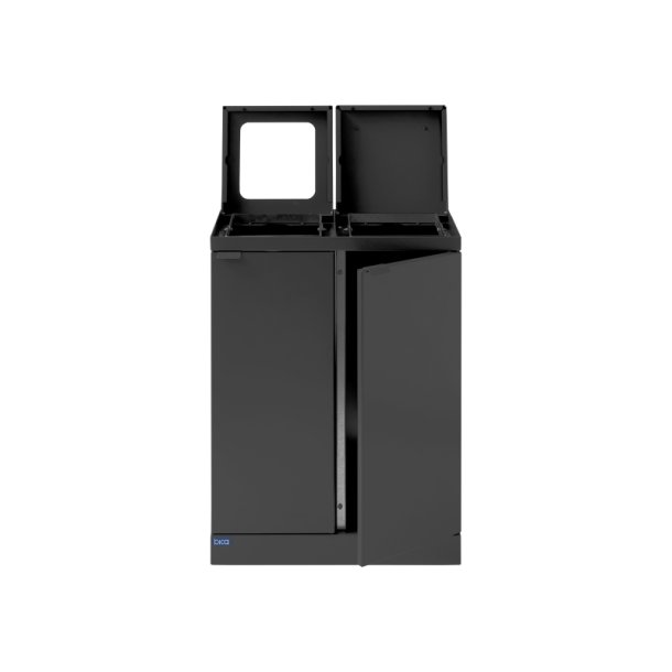 Bica 886 sorterings skraldespand - 2 x 45 liter - ben/lg - Antracit