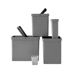 Bica 881 Sorterings affaldsspand - samlet 80 Liter - lg - sort