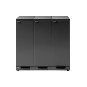 Bica 976 Sorterings skraldespand - 3 x 65 liter - fodpedal - Antracit