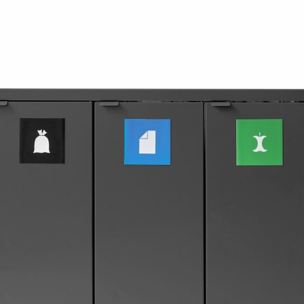 Bica 976 - 3 x 65 liter - Modulr affaldsbeholder med lg og pedaler - S30 - Antracit