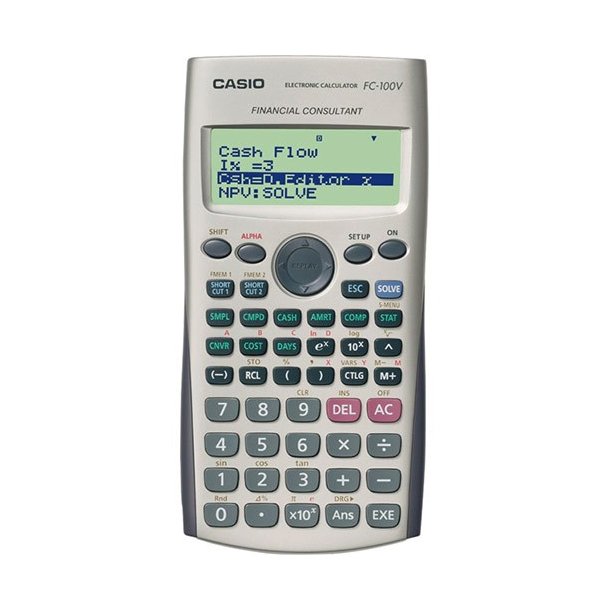 Casio Financial regnemaskine - FV-100V-2 - slv