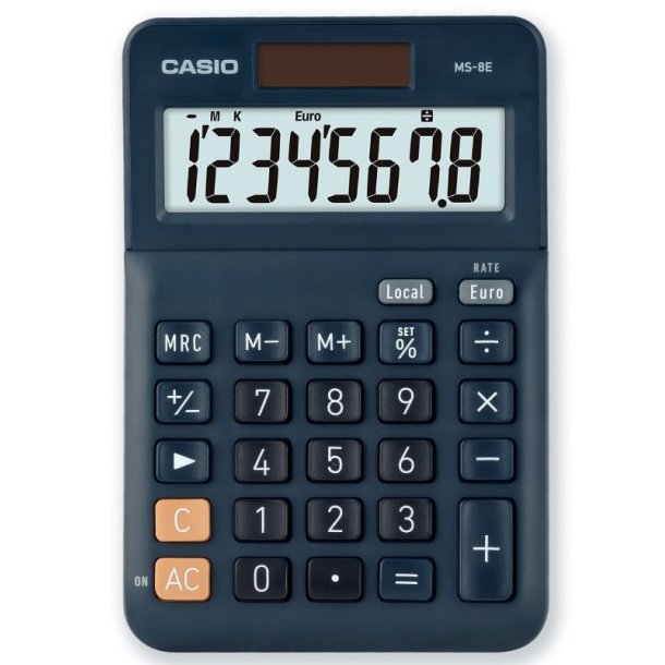 Casio lommeregner - MS-8E - sort