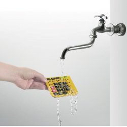 Casio lommeregner - WM-320MT - vand- og stvafvisende - sort/orange