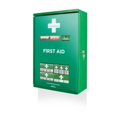 Cederroth Frstehjlpsskab m. dobbeltdre - med komplet indhold